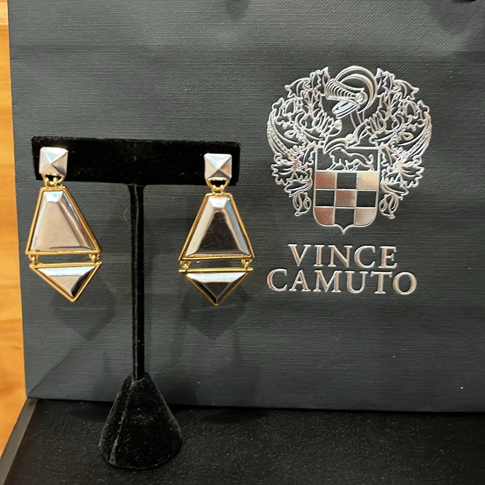 Vince Camuto Two Tone Earrings - Picture 2 of 7